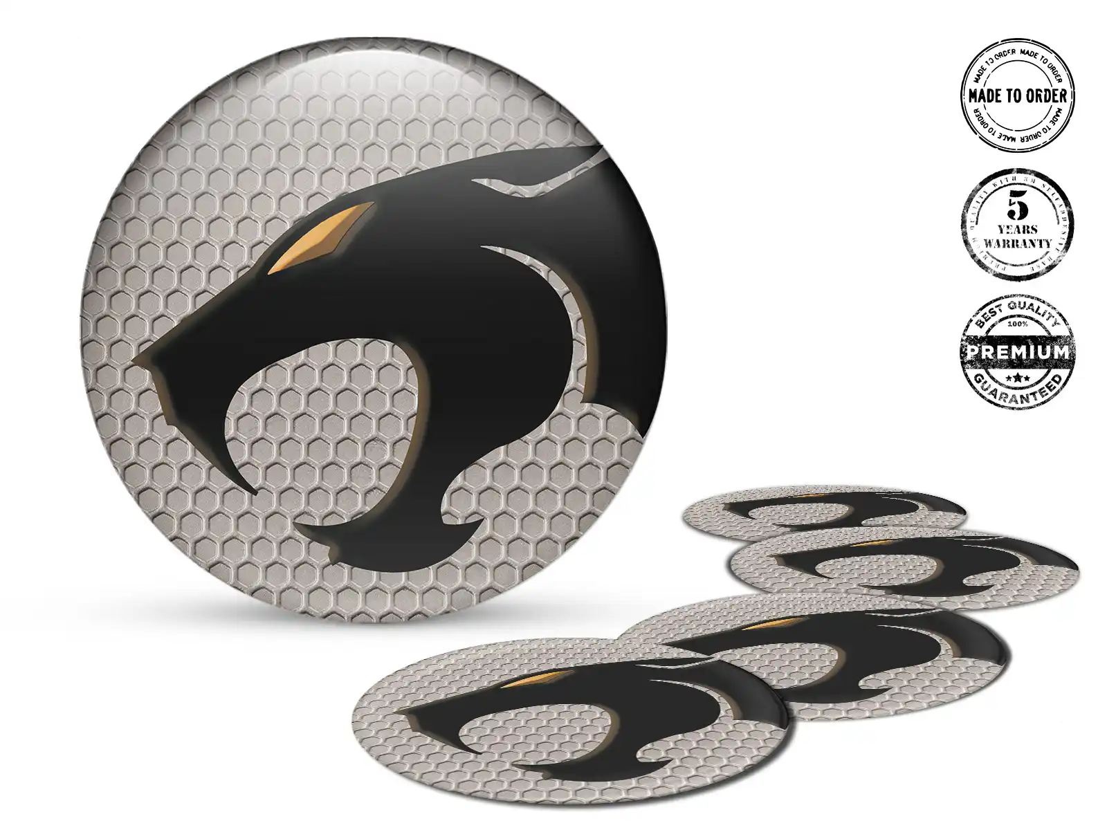 Decalcomania Cerchio Auto Logo Distintivi Silicone Lusso